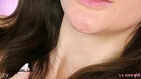 fresh-faced fashion gem unveils her flawless body on the sofa