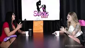 Naty Varga and Tifany Rocha in swing cast part 2 on sheer red