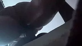 yo, camera dropped but she kept squeezing my balls dry with that tight ass! 😂