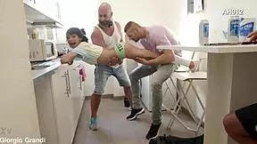 Behind scenes with Veronica Leal and Anna De Ville spanking