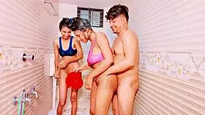 Uttaran20 experiences a threesome in the shower part 1