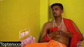 young raja babu is fucking his beautiful maid in the chamber, so amazing