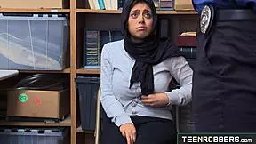 Ella Knox Gets Rough Fucked In Guard's Office