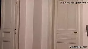 i wonder who she is bathing in the shower