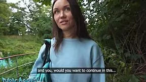 PUBLIC AGENT - FITNESS MILF PUBLIC BLOWJOB OUTDOOR SEX KRISTINA GRACE HARD FAST POV FUCK