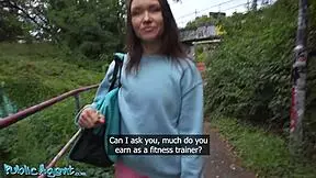 PUBLIC AGENT - FITNESS MILF PUBLIC BLOWJOB OUTDOOR SEX KRISTINA GRACE HARD FAST POV FUCK