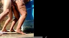 i bathed in patio got ass full semen