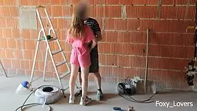 Almost caught cheating with coworker on construction site! 😳
