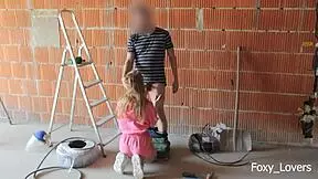 Almost caught cheating with coworker on construction site! 😳