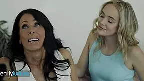 Athena Fleurs, Reagan Fox, and Nathan Bronson kiss