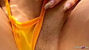 Real amateur holiday sex-tape of german old tourist fuck latina bitch without condom