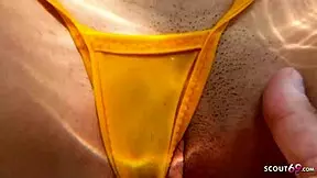 Real amateur holiday sex-tape of german old tourist fuck latina bitch without condom