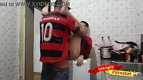 Latina Amateur Gapes Wide with Anal Creampie from Trans Friend