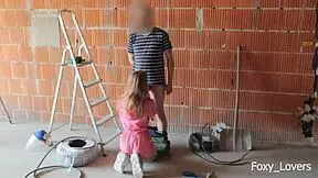 Almost caught cheating with coworker on construction site! 😳