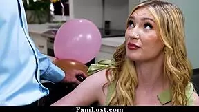 stepdaddy gives dick present to stepdaughter on birthday