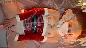 Christmas Turns Creamy as Good Girl Takes Monster Cock Creampies Missionary