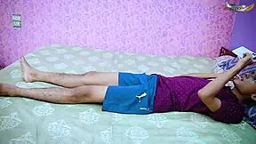 sinful feet nerdy slut riley reid gets her pussy licked and fucked in tube socks.