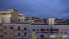 Coffee date with italian hottie ends in steamy action