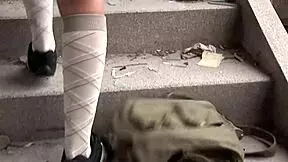 officer bangs hot virgin teen in back office after catching her