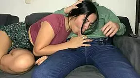 Feeling so slutty with cum in mouth and pussy