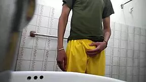 Italian Straight Guy Visits Bathroom In Usa