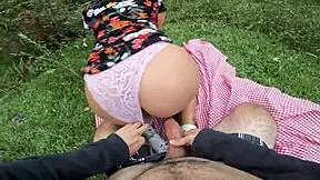 Picnic with Sexy Best Friend in Dress Ends with Cock in Tight Pussy