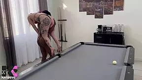 Strong woman lifts petite blonde during workout - paris love and kaiia eve.