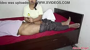 stepsister gives oil massage after incident with innocent brother