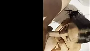 Manuela Restrepo's first time with white cock in interview