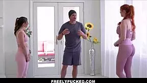 FreelyFucked - Big Tits MILF Stepmom in Yoga 3some 😘