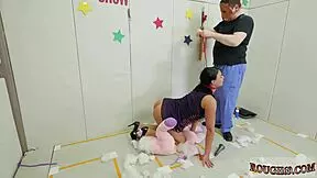 I punish my ladygirl with vibrators.