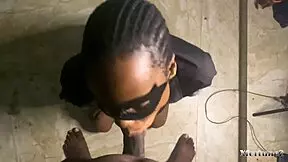 Oh Yeah, That Sexy Ebony Roommate Sucks My Dick So Good in the Dorm!