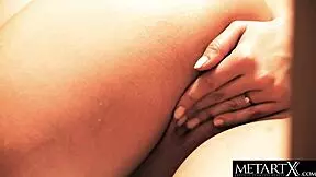 Gorgeous Blonde Relaxes In Sauna With Self-Pleasure