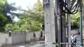 Massive ramrod amazes horny babe in rough pov sex.