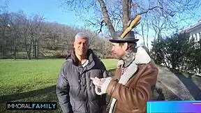 Mia Trejsi and Katy Rose in double vaginal foursome with blowjob and licking