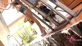 Teeny seduces the roofer with charm 😊