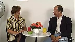 german mature with hairy pussy gets slammed by big dick guy, wow! 😍