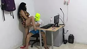 A naughty neighbor visits her guy next door, begging for his dick while mimicking a slow, slimy snail in their homemade fetish play