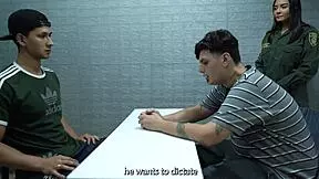 Big ass girl in white stockings receives creampie POV