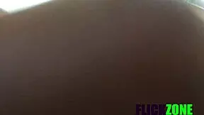 yo, check this ebony slim babe getting oiled up and fucked hard!