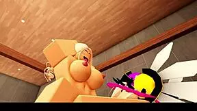 i saw this blonde roblox cheerleader come back with her headless jock boyfriend, it was weird