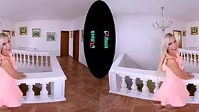 Petite Blonde Lola Myluv Fucked In POV VR