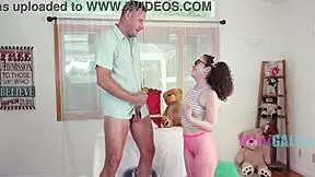 She says, 'I'm fucking the puppet master with my pigtails bouncing.'