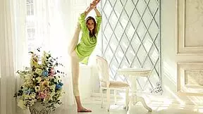 Hey, wanna watch a sexy ballerina strip naked on the couch?