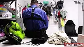 cute girl bella luna scapegoat to steal at work office