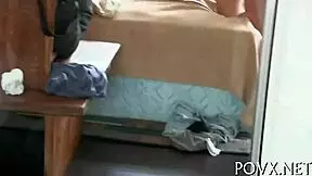 Shaved pussy meets hard cock