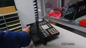 sloppy gagging and flexible fucking that petite 18+ thief, how does it feel?