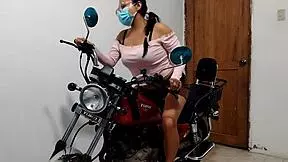 my stepdaughter teases me with sexy lingerie video in her room