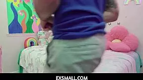 Exsmall 18+ - Small Girl Mickey Violet Takes on Big Girl Toys!