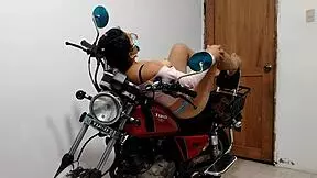 my stepdaughter teases me with sexy lingerie video in her room